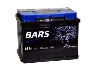 Аккумулятор 62Ач "BARS SILVER" П.П. 242х175х190