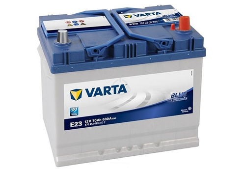 Аккумулятор 70Ач "VARTA BLUE DYNAMIC ASIA E23" О.П. 261х175х220