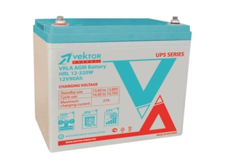 АКБ 12V 90Ач "Vektor Energy HRL 12-320W"  260х168х212