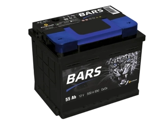 Аккумулятор 55Ач "BARS SILVER" П.П. 242х175х190