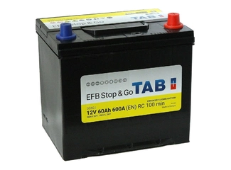 Аккумулятор 60Ач "TAB POLAR JIS EFB" О.П. 230х173х220