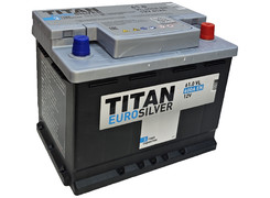 Аккумулятор 61Ач "TITAN EURO SILVER" О.П. 242х175х190