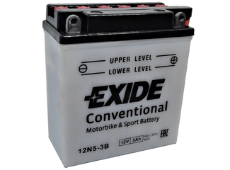 Аккумулятор 5Ач "EXIDE 12N5-3B" О.П. 120х60х130