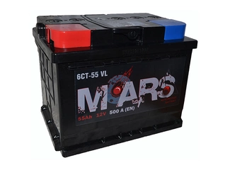 Аккумулятор 55Ач "MARS" П.П. 242х175х190