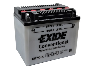 Аккумулятор 8Ач "EXIDE EB7C-A" П.П. 135х75х133