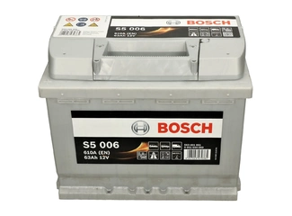 Аккумулятор 63Ач "BOSCH S5 006" П.П. 242х175х190