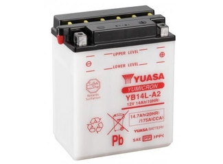 Аккумулятор 14Ач "YUASA YB14L-A2" О.П. 134х89х166