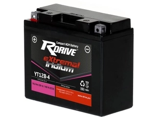 Аккумулятор 10Ач "RDrive eXtremal IRIDIUM AGM YT12B-4" П.П. 150х69х130