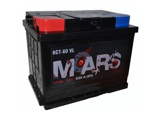 Аккумулятор 60Ач "MARS" П.П. 242х175х190