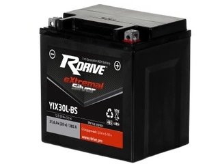 Аккумулятор 30Ач "RDrive eXtremal SILVER AGM YIX30L-BS" О.П. 165х126х174