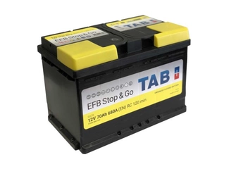 Аккумулятор 70Ач "TAB EFB" О.П. 278х175х190