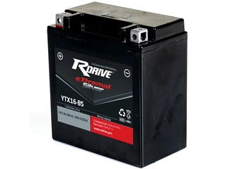 Аккумулятор 14Ач "RDrive eXtremal SILVER AGM YTX16-BS" П.П. 150х87х161