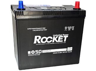 Аккумулятор 55Ач "ROCKET SMF 75B24L" О.П. 232х127х225