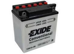 Аккумулятор 10Ач "EXIDE 12N10-3B" О.П. 135х90х145