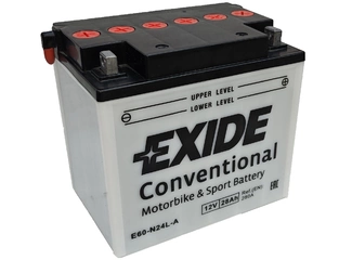 Аккумулятор 28Ач "EXIDE E60-N24L-A" О.П. 184х124х169