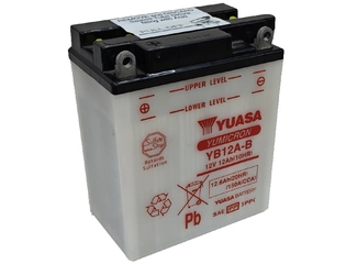 Аккумулятор 12Ач "YUASA YB12A-B" П.П. 136х81х162