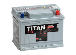 Аккумулятор 60Ач "TITAN EFB" О.П. 242х175х190 уценка