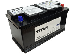 Аккумулятор 95Ач "TITAN AGM" О.П. 353х175х190