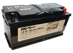 Аккумулятор 105Ач "R-Drive OEM AGM-L6EU 000915105CF VAG" О.П. 394х175х190