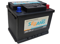 Аккумулятор 63Ач "SEBANG SMF 63L-L2" О.П. 242х175х190