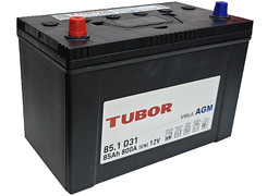 Аккумулятор 85Ач "TUBOR AGM D31" П.П. 306х175х220