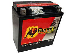 Аккумулятор 14Ач "BANNER BIKE Bull YTX16-BS" П.П. 150х87х161