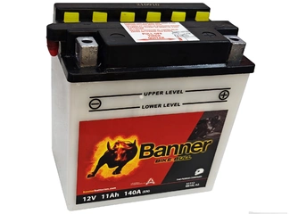 Аккумулятор 11Ач "BANNER BIKE Bull YB10L-A2" О.П. 135х90х145