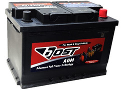 Аккумулятор 75Ач "BOST AGM" О.П. 278х175х190