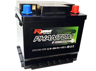 Аккумулятор 30Ач "R-Drive PHANTOM MOTORSPORT GYZ LN1-60R" О.П. 207х175х190