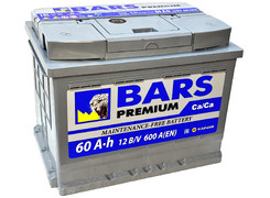 Аккумулятор 60Ач "BARS PREMIUM" О.П. 242х175х190