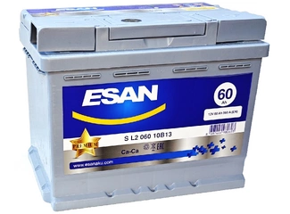 Аккумулятор 60Ач "ESAN SMF" О.П. 242х175х190