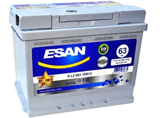 Аккумулятор 63Ач "ESAN EFB" О.П. 242х175х190