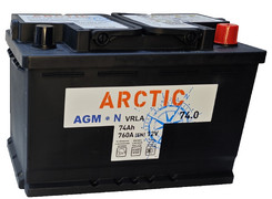 Аккумулятор 74Ач "TITAN ARCTIC AGM" О.П. 278х175х190