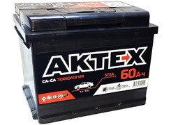 Аккумулятор 60Ач "АКТЕХ BLACK" О.П. 242х175х190