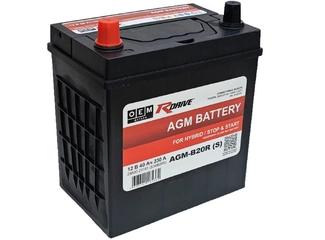 Аккумулятор 40Ач "R-Drive OEM AGM S34B20R 28800-21181 (TOYOTA)" П.П. 201х135х224