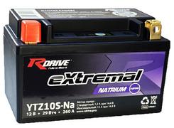 Аккумулятор 8,6Ач "RDrive eXtremal NATRIUM YTZ10S" П.П. 150х87х93