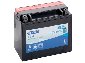 Аккумулятор 18Ач "EXIDE AGM ETX20H-BS" П.П. 175х87х155