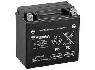 Аккумулятор 12Ач "YUASA AGM YTX14L-BS" О.П. 150х87х145