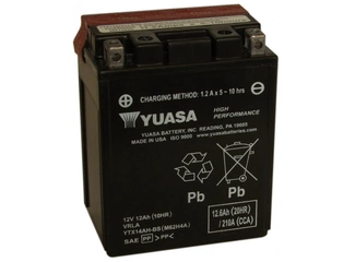 Аккумулятор 12Ач "YUASA AGM YTX14AH-BS" П.П. 134х89х166